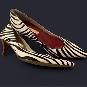 Bandolino Zebra Print Black and White Heels
